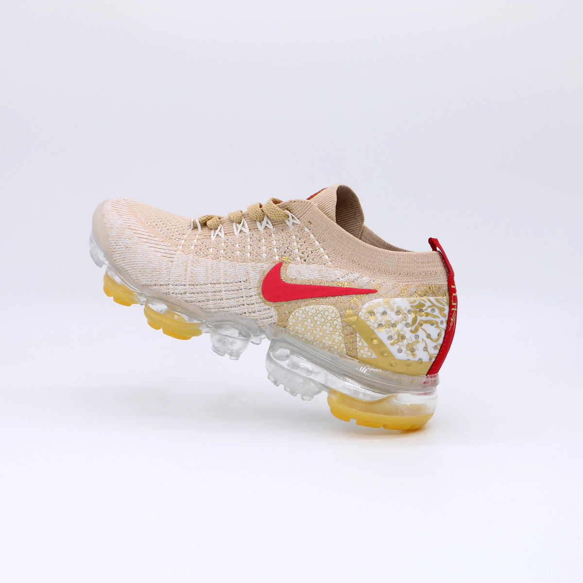 Nike Air VaporMax 2019 Lunar New Year Sneakers in Beige Gold BQ7037-0019 - product image from the listing.