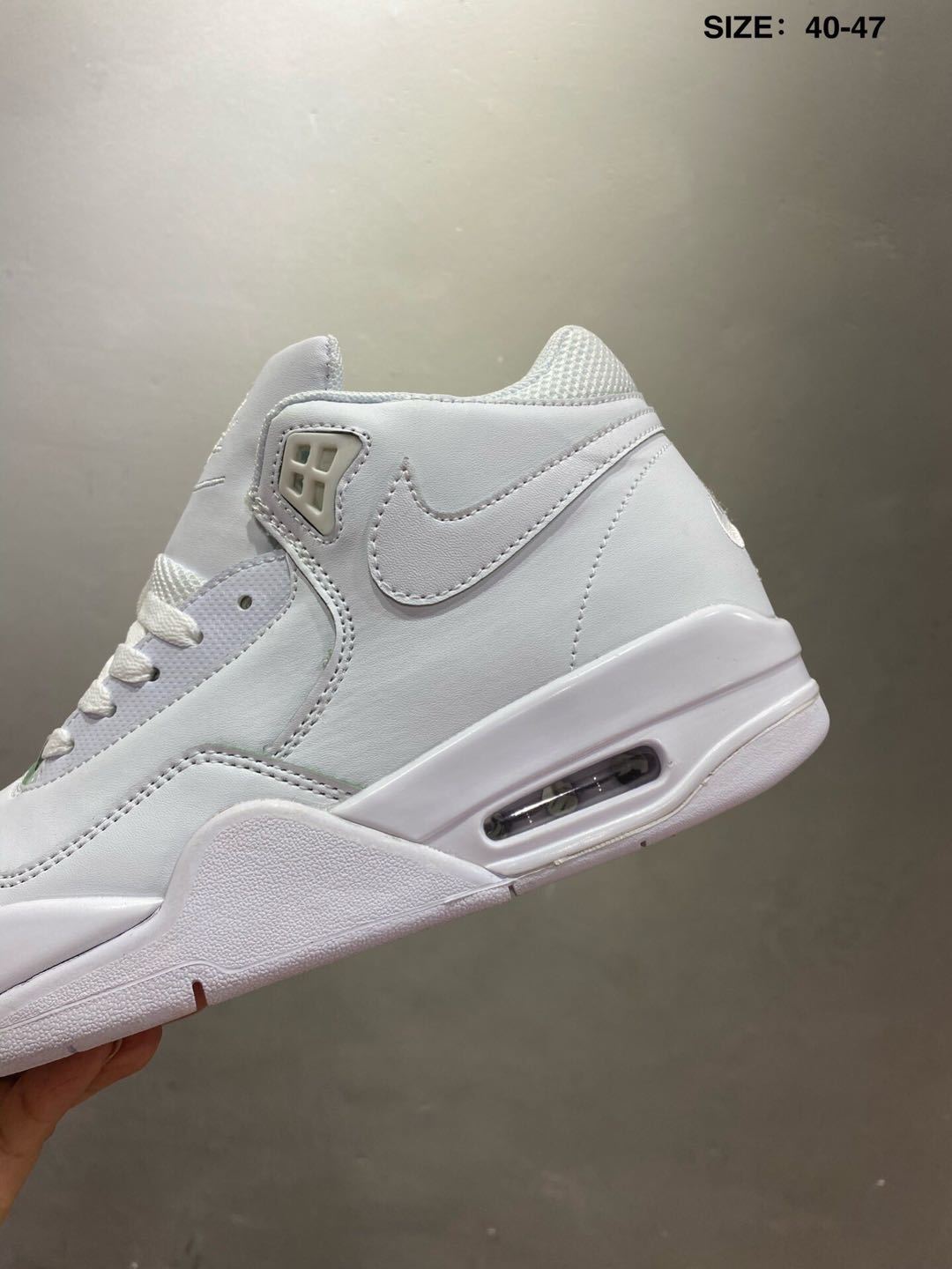 Nike Air Flight 89 High-Top Sneakers in White - product image from the listing.
