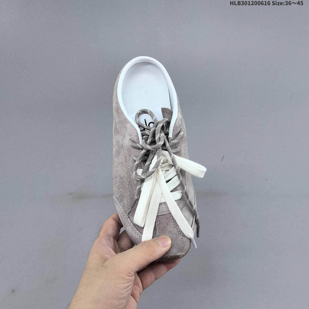 Taupe Alo Yoga Sunset Sneaker Mule - product image from the listing.