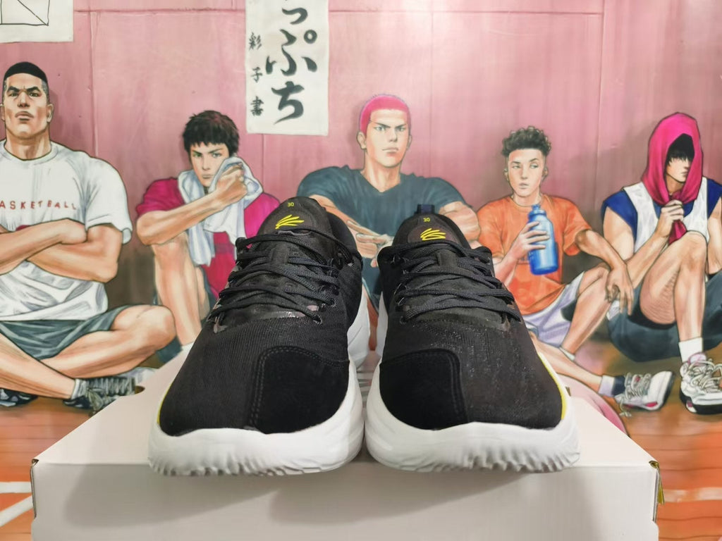 Nike Basketball Footwear in Black, Blue and Orange Gradient - product image from the listing.