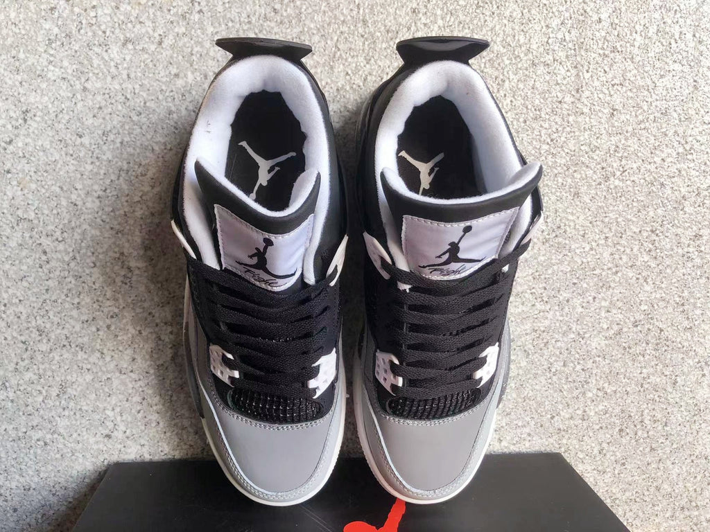 Jordan 4 Black Oreo Sneakers in Black, in Grey and White - product image from the listing.