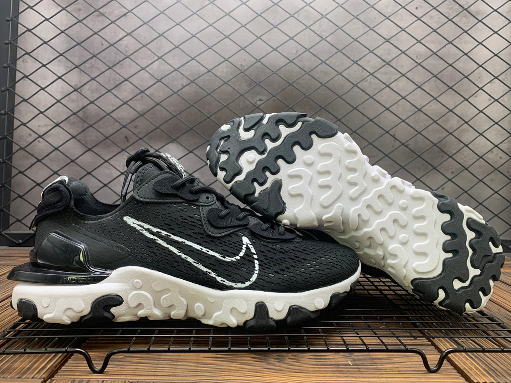 Nike React Vision Sneakers in Black and White - product image from the listing.