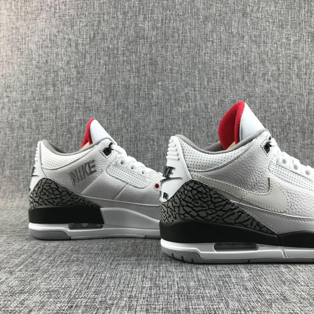 White Cement Sneakers - Air Jordan 3 Retro - product image from the listing.