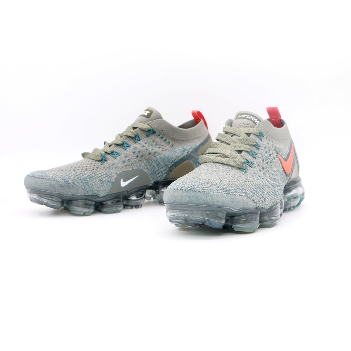 Nike Air VaporMax Flyknit Sneakers in Grey Coral - product image from the listing.