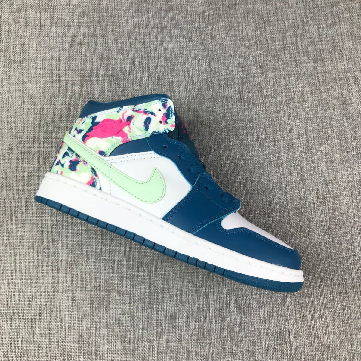 Air Jordan 1 Mid Hawaii High-Top Sneakers in Multicolor - product image from the listing.