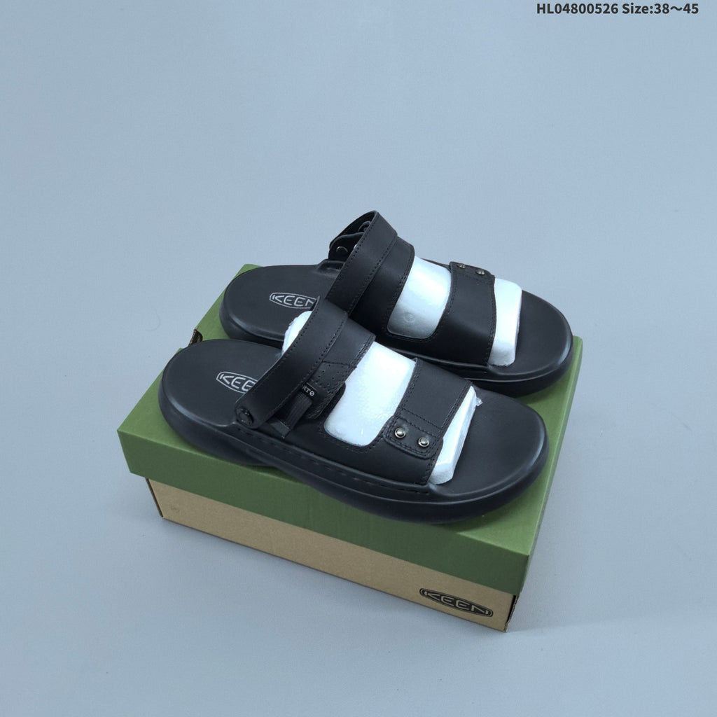 KEEN UNEEK Slide Sandals in Black or in Brown - product image from the listing.