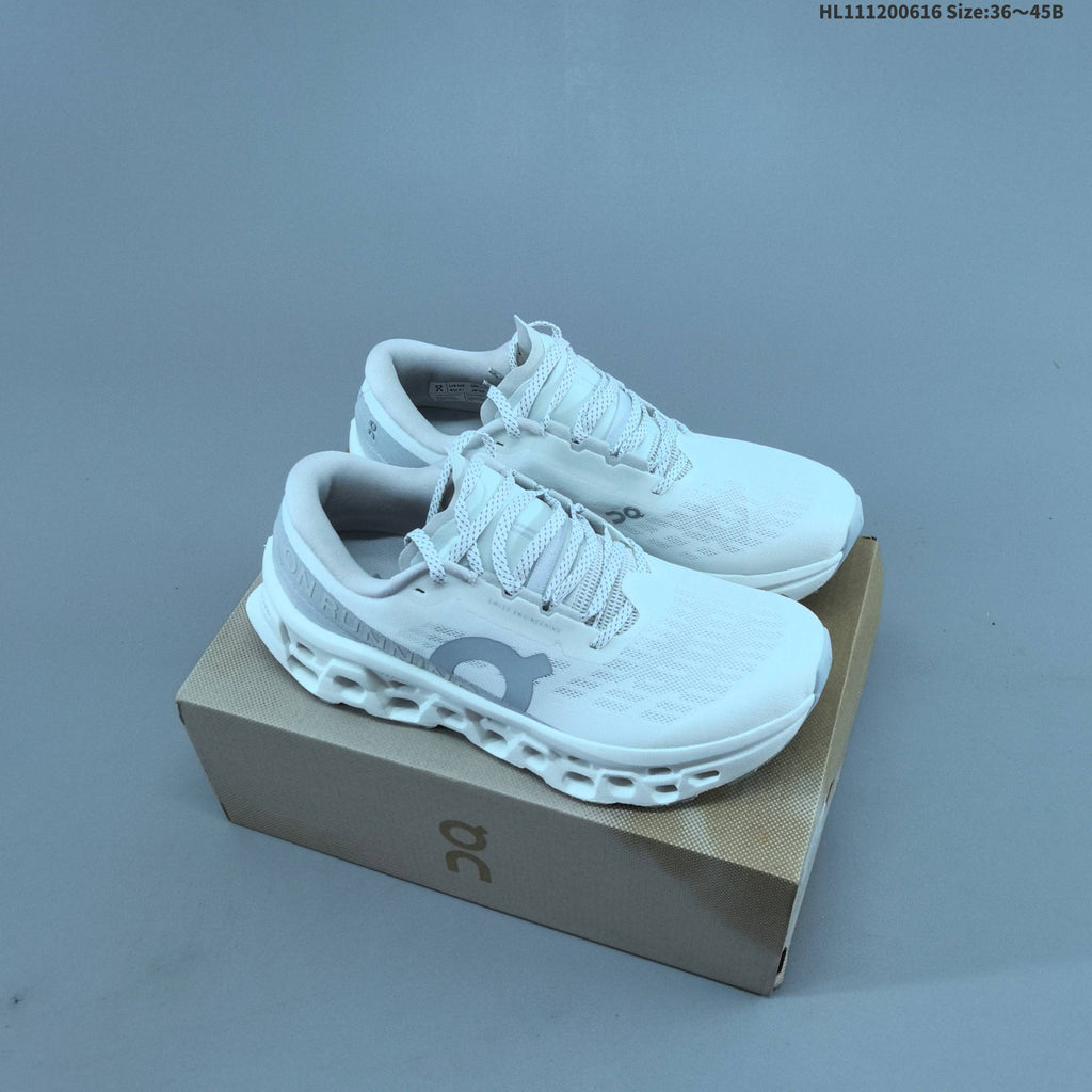 On Cloudmonster 3 Running Shoes in White Grey - product image from the listing.
