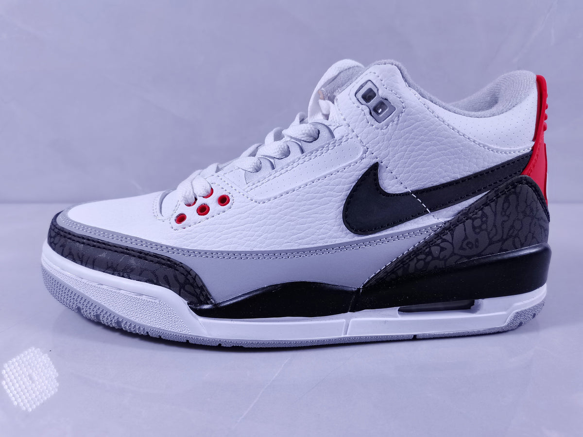 Air Jordan 3 Retro White Cement Black Sneakers - product image from the listing.