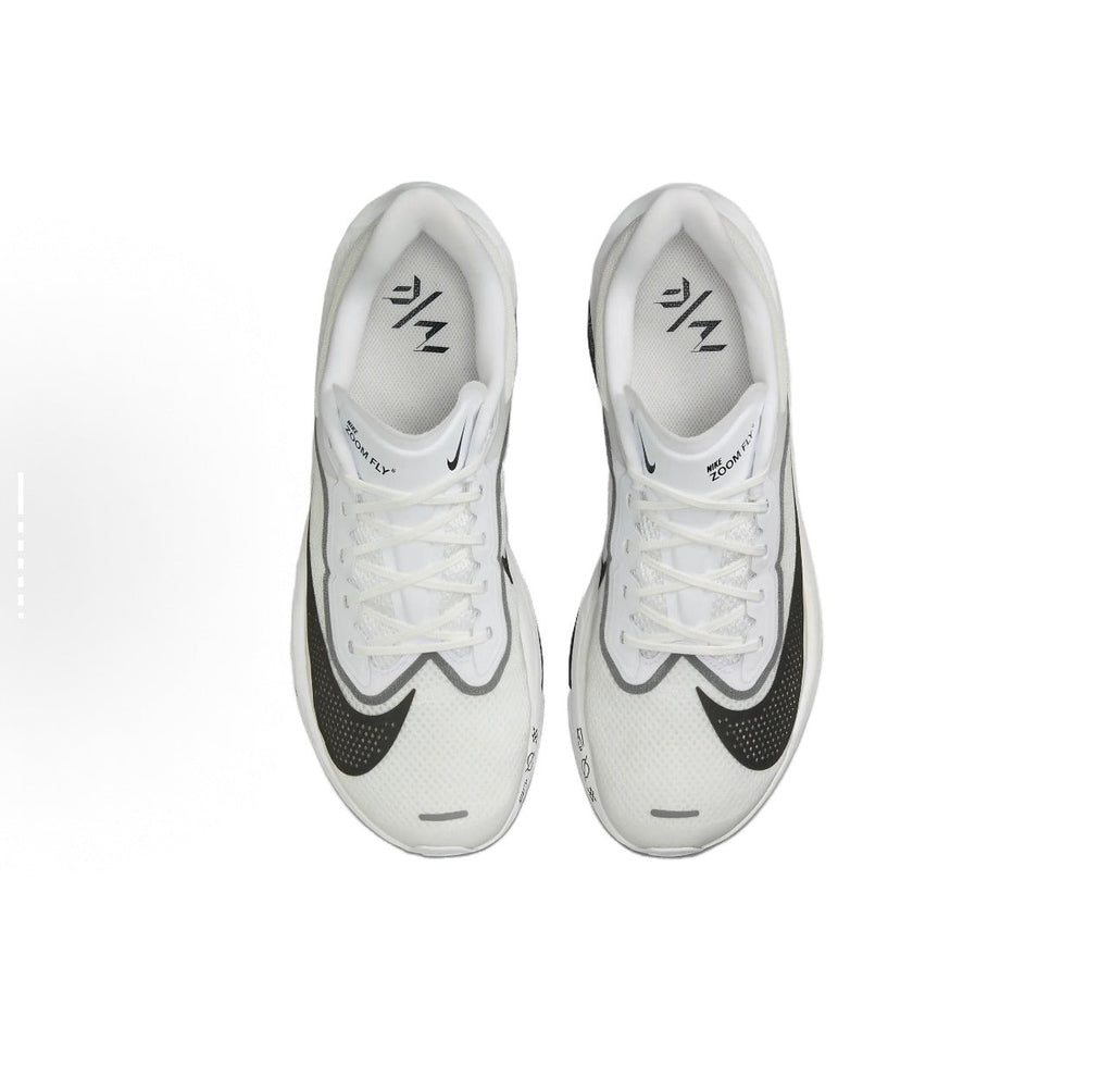 Nike Zoom Fly 6 Running Shoes, in White and Gray - product image from the listing.