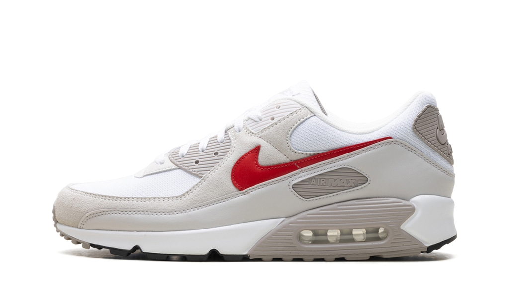 "White College Grey Vast Grey University Red" Air Max 90 DM0029 113 - product image from the listing.