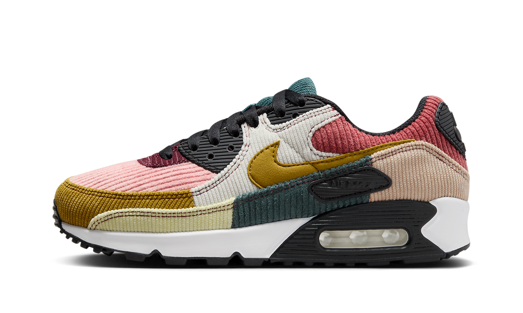 Women's AIR MAX 90 "Multi-Color Corduroy" FB8455 001 - product image from the listing.