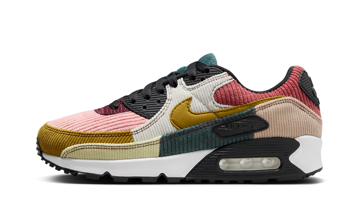 Women's AIR MAX 90 "Multi-Color Corduroy" FB8455 001 - product image from the listing.