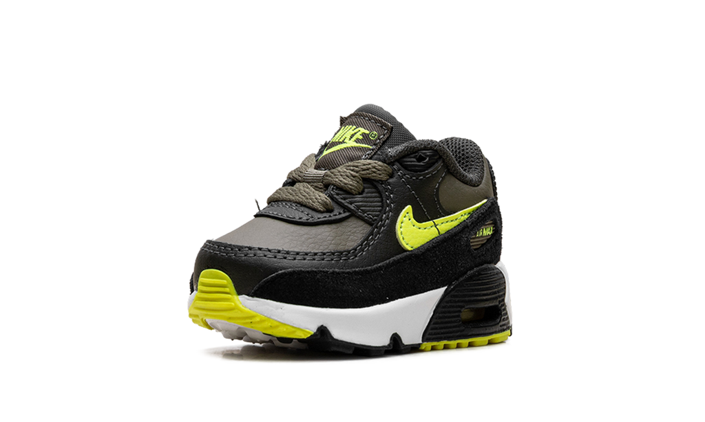 "Medium Olive/Volt-Black" Air Max 90 LTR TD DV3609 200 - product image from the listing.