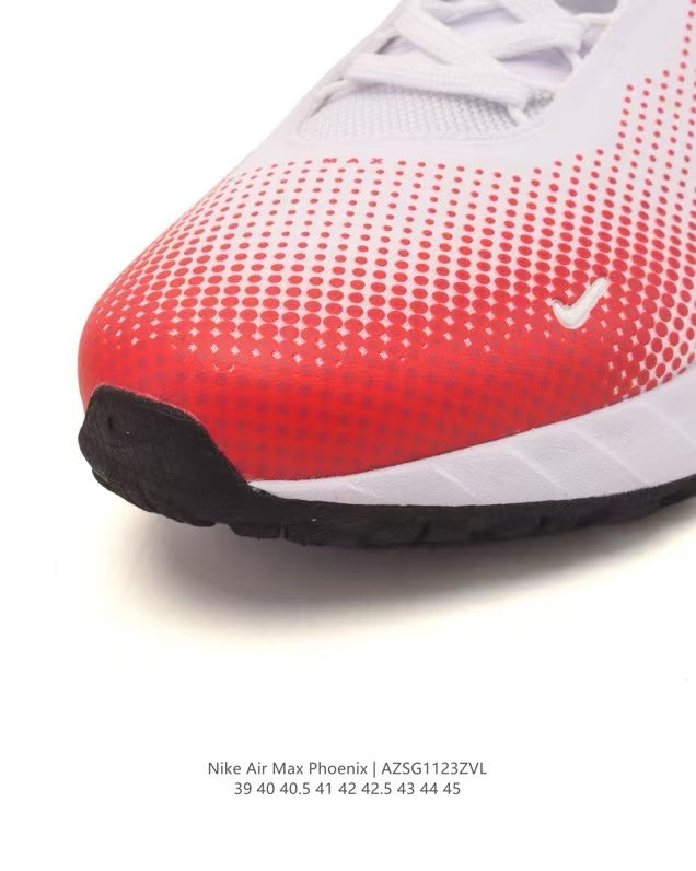 Nike Air Max Phoenix Running Sneakers in White Red LZSG1123ZVL - product image from the listing.