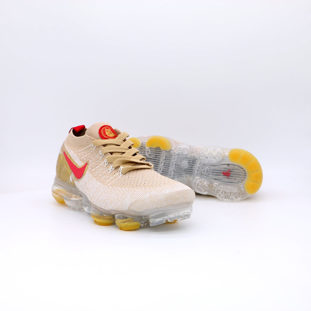 Nike Air VaporMax 2019 Lunar New Year Sneakers in Beige Gold BQ7037-0019 - product image from the listing.