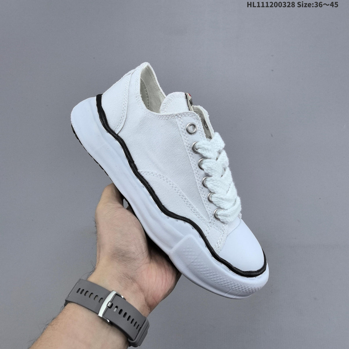 Maison MIHARA YASUHIRO Original Sole Canvas Low Trainers - product image from the listing.