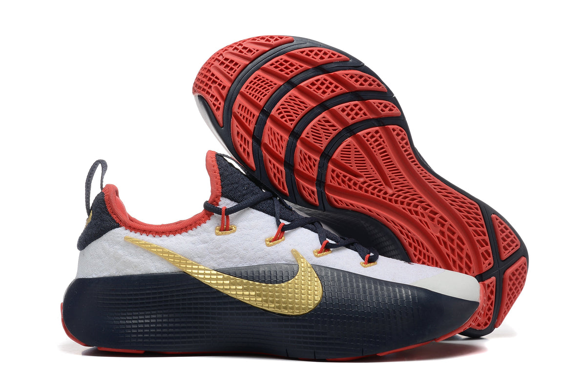 Nike LeBron Witness 7 Training Shoes in White Navy Red Gold - product image from the listing.