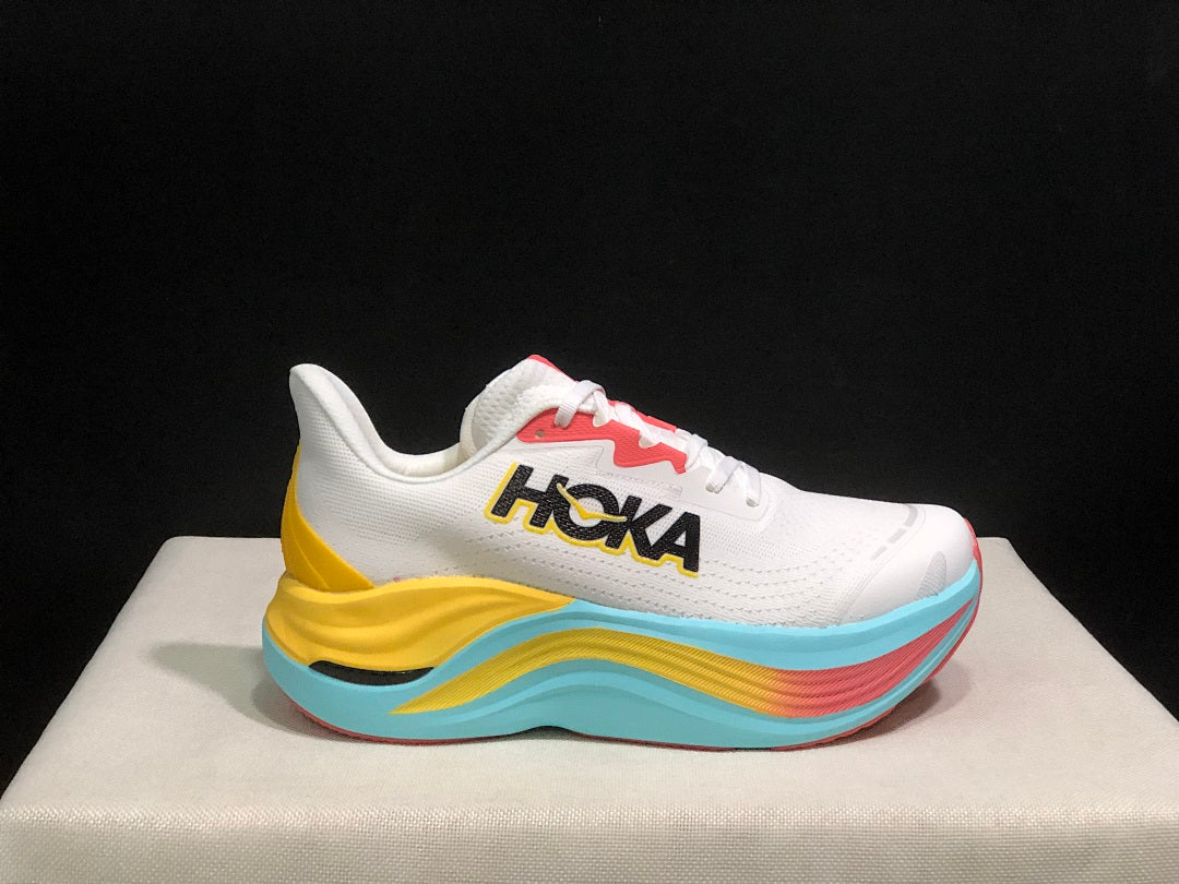HOKA Skyward X Shoes for Running, White Multi-Color - product image from the listing.