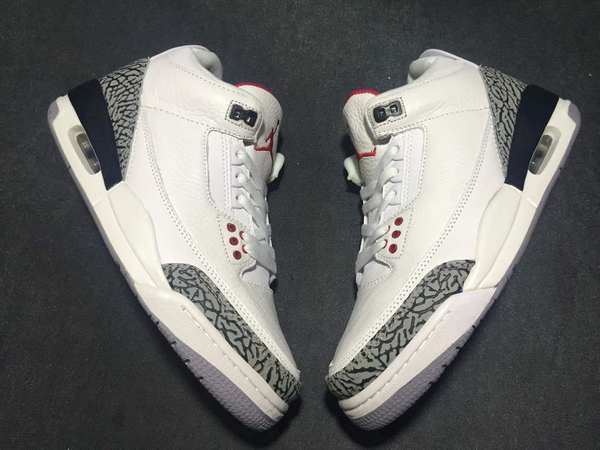 Air Jordan 3 White Cement High-Top Sneakers - product image from the listing.
