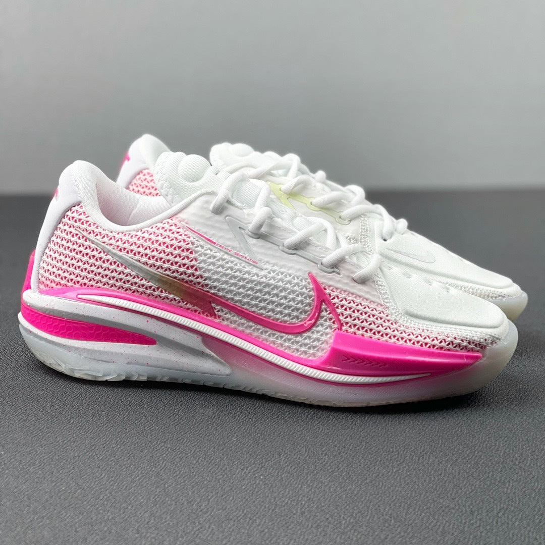 Nike Air Zoom G.T. Cut EP Basketball Shoes in White Pink CZ0175-008 - product image from the listing.