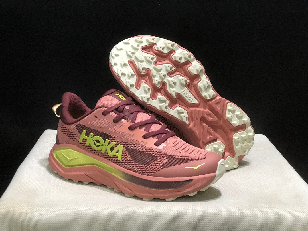 Rose Pink - HOKA Challenger 8 Trail Running Shoes - product image from the listing.