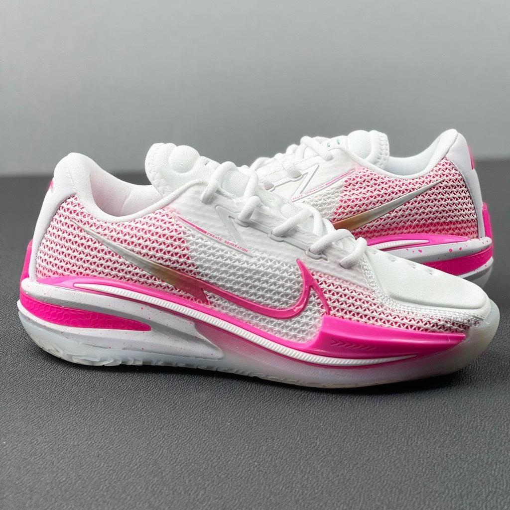 Nike Air Zoom G.T. Cut EP Basketball Shoes in White Pink CZ0175-008 - product image from the listing.