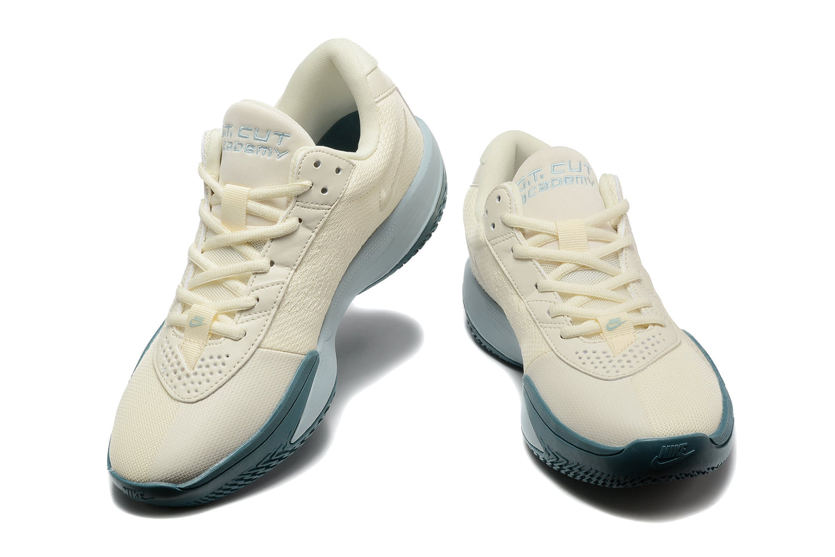 Nike G.T. Cut Academy Basketball Shoes, in Sail and Blue - product image from the listing.