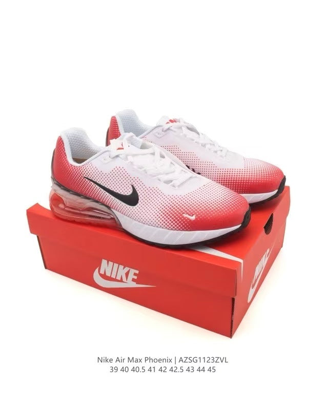 Nike Air Max Phoenix Running Sneakers in White Red LZSG1123ZVL - product image from the listing.
