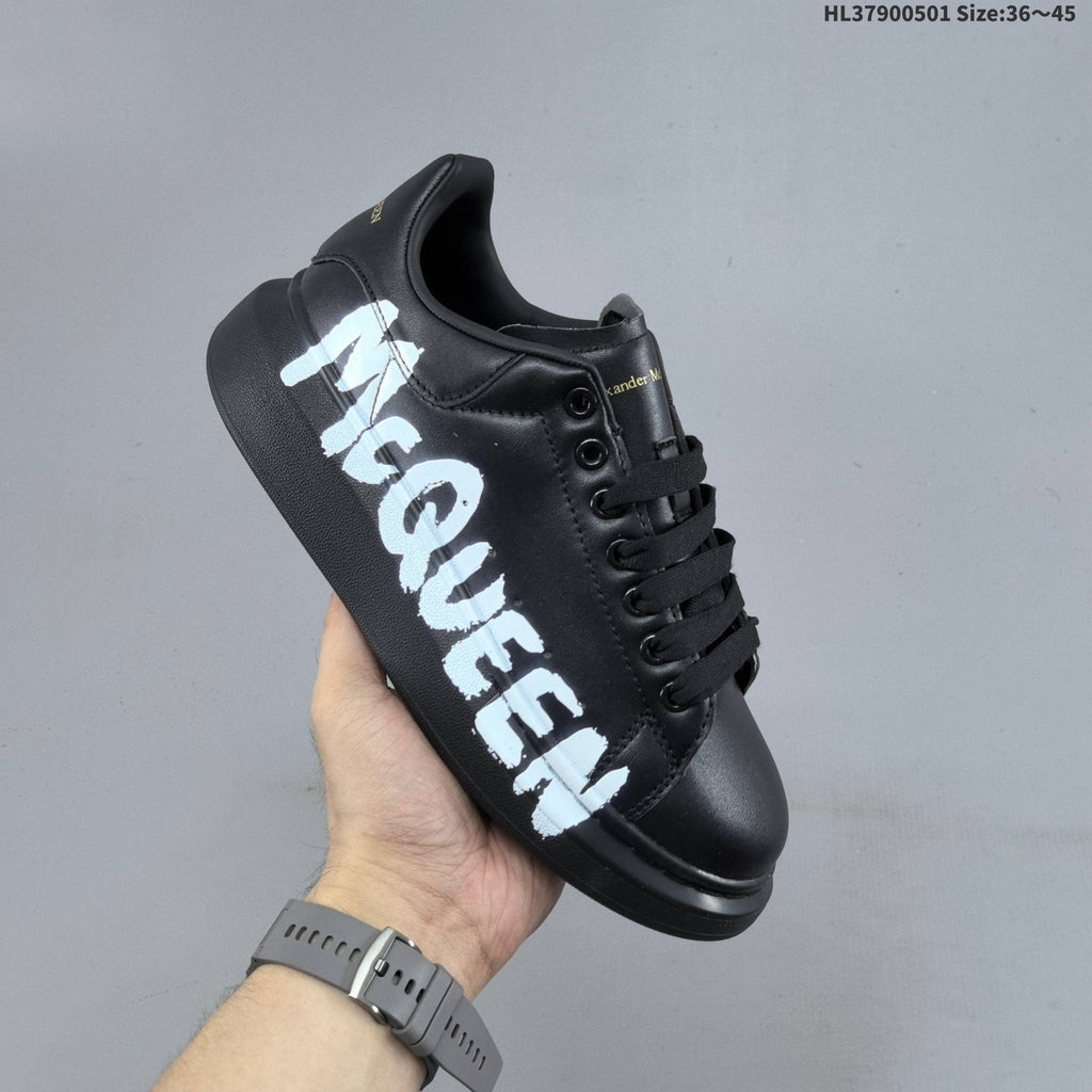 Alexander McQueen Oversized Graffiti Low-Cut Sneakers - product image from the listing.