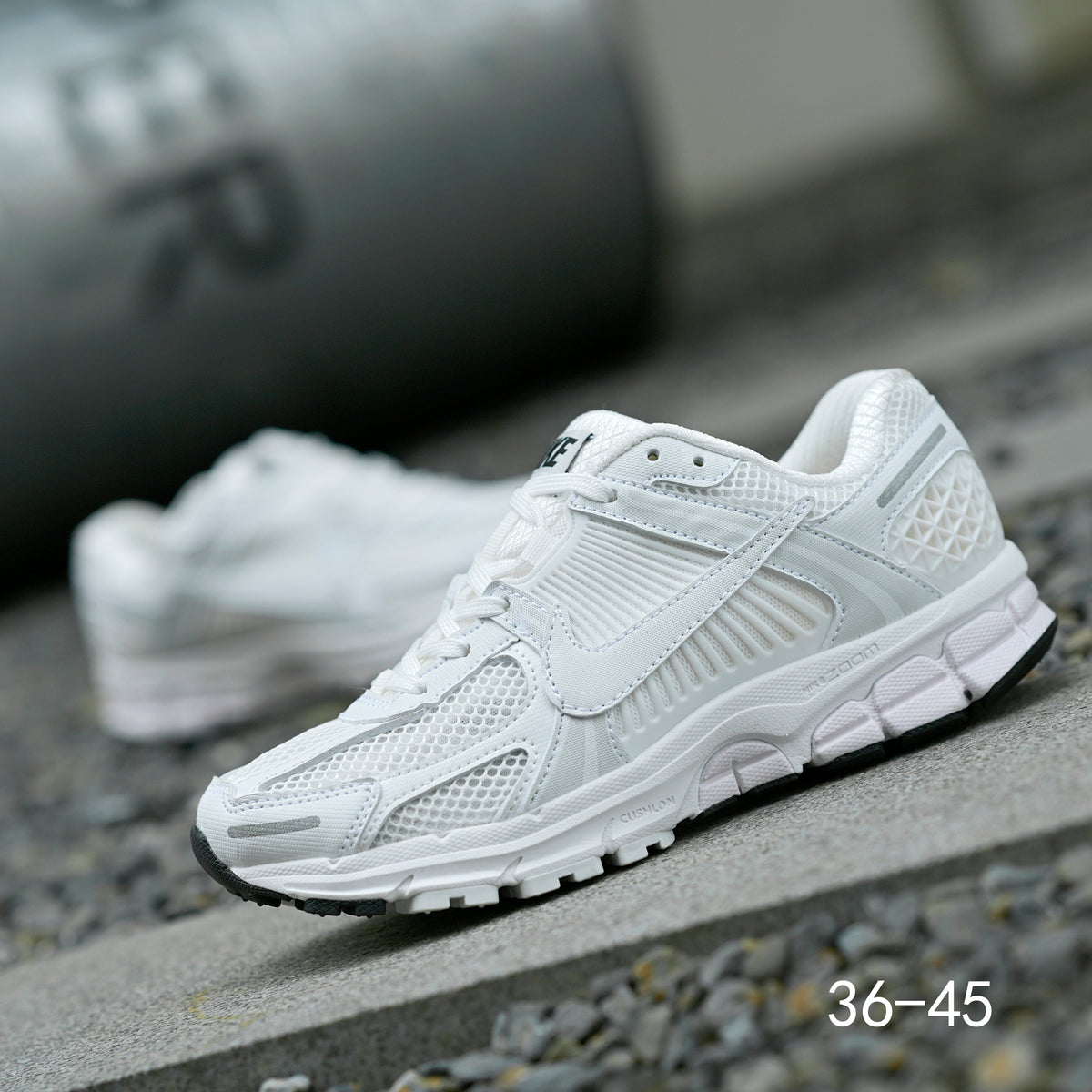 Nike Air Zoom Vomero 5 Running Sneakers in White - product image from the listing.