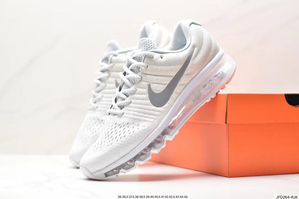 Nike Air Max 270 Sneakers in White and Silver - product image from the listing.