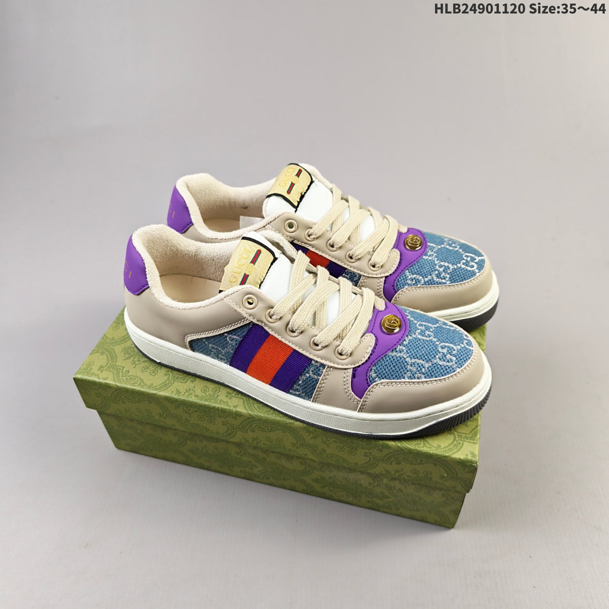 Gucci Distressed Screener Low-Cut Sneakers - product image from the listing.