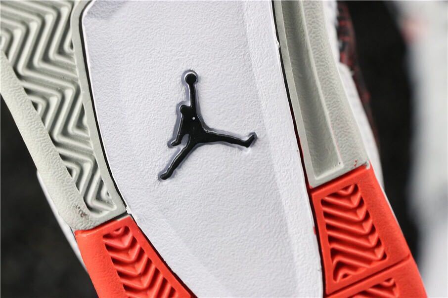 Air Jordan 4 Pale Citron Sneakers White Black Red - product image from the listing.
