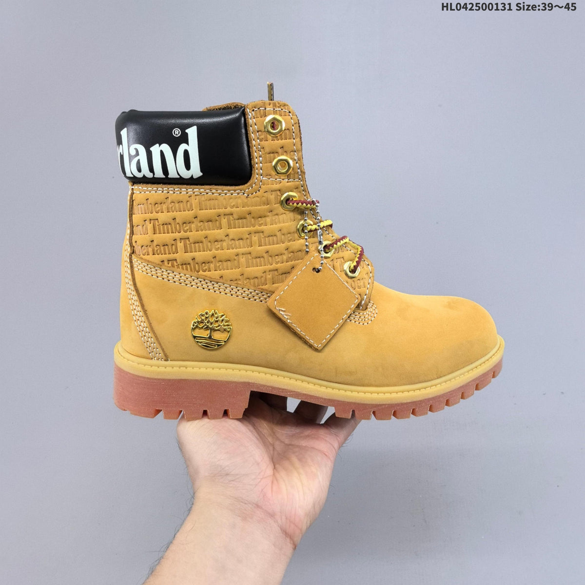 Yellow Lace-Up Ankle Boots by Timberland - product image from the listing.