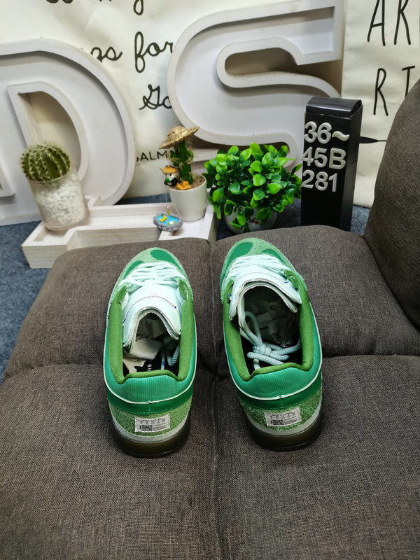 adidas Bad Bunny Gazelle Indoor Sneakers in Green JS5049 - product image from the listing.