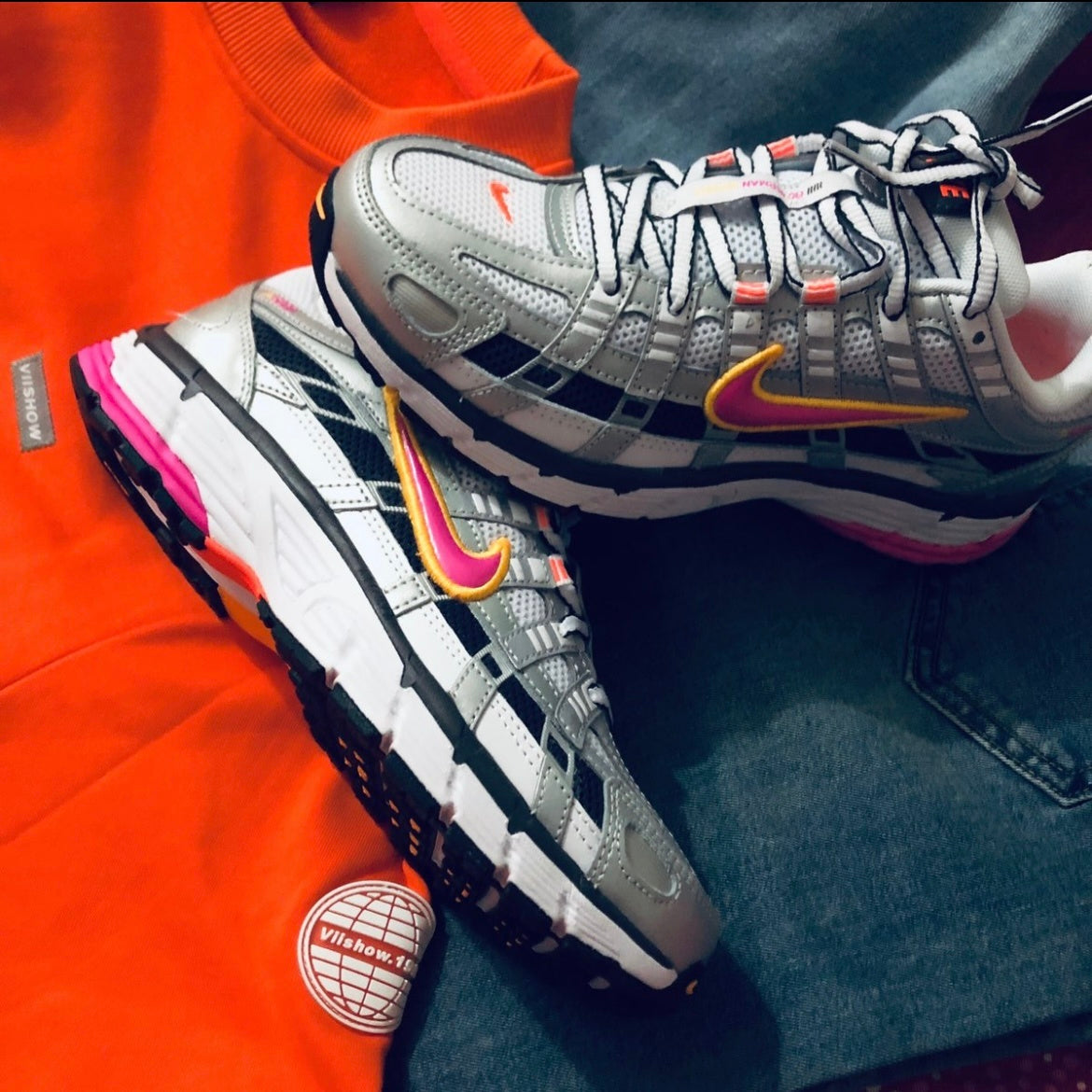 Nike P-6000 Sneakers in Silver Pink BV1021-100 - product image from the listing.
