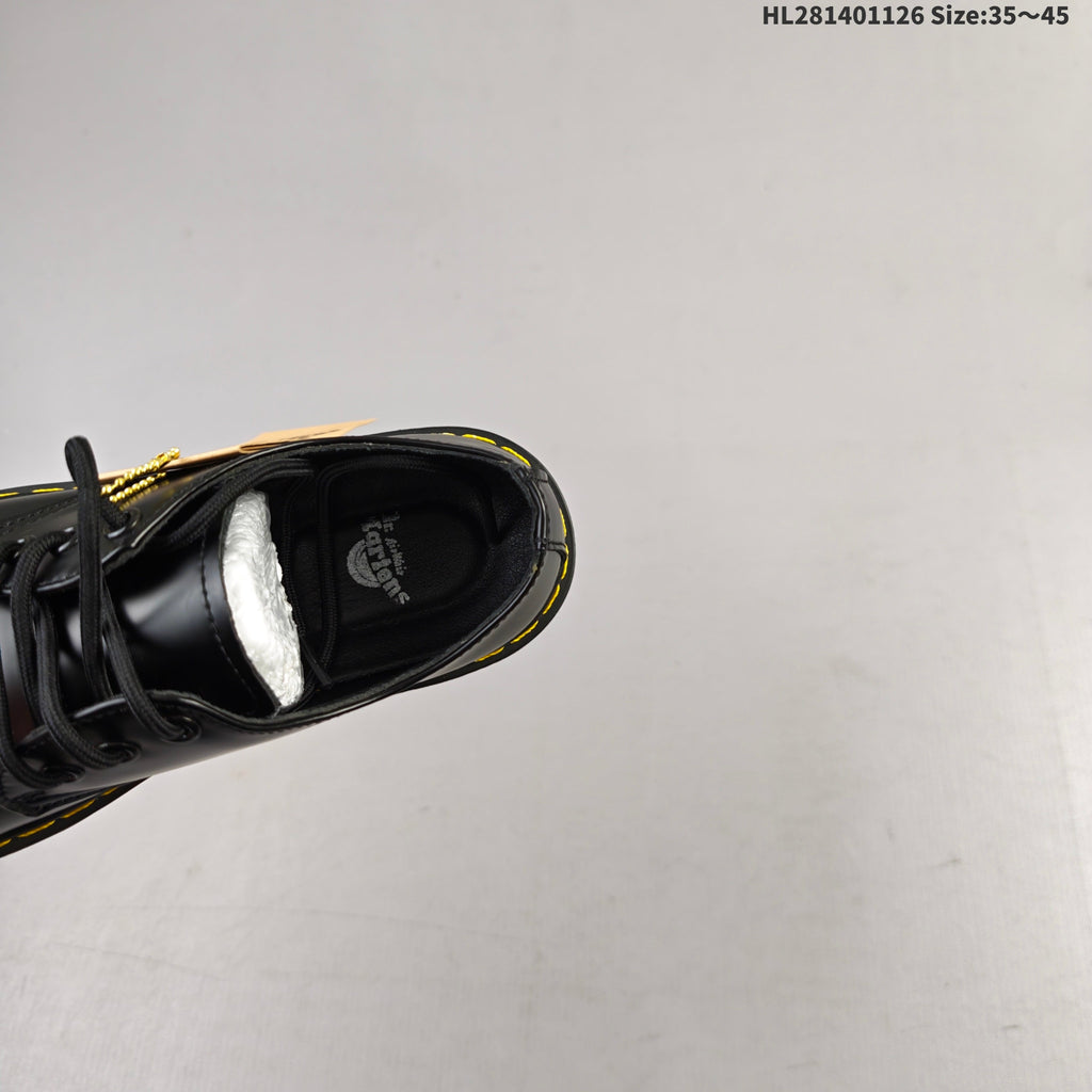 Dr. Martens 1460 Smooth Black Platform Lace-Up Footwear - product image from the listing.