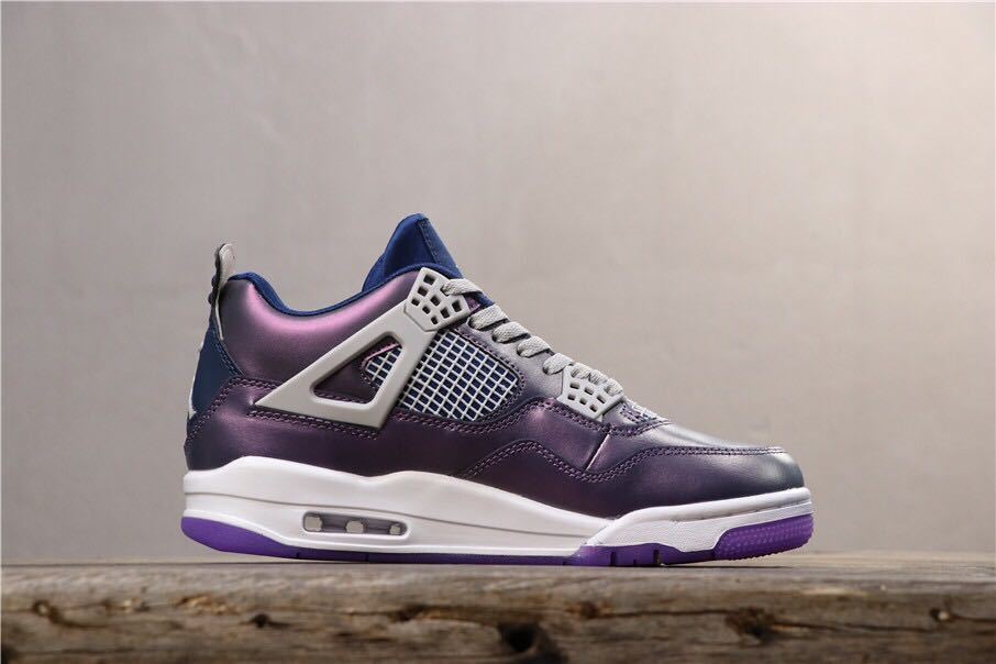 Air Jordan 4 Retro SE GS Moonsoon Sneakers in Blue - product image from the listing.
