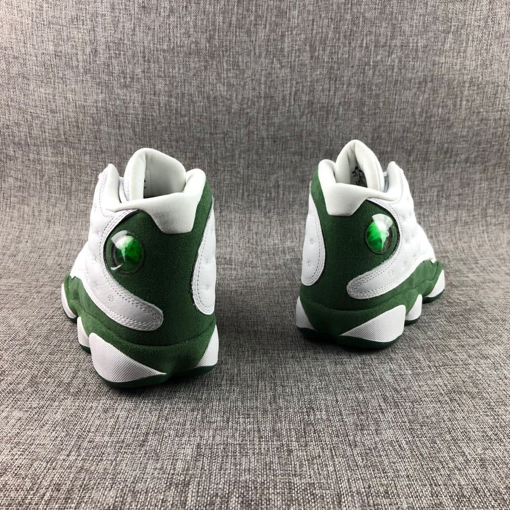 Air Jordan 13 Ray Allen PE White Green Sneakers - product image from the listing.