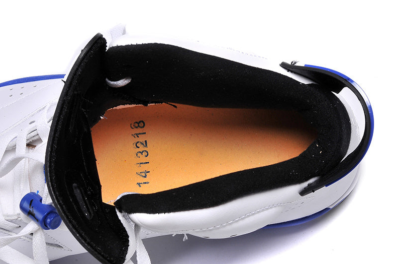 Air Jordan 6 High-Top Sneakers White and Blue - product image from the listing.