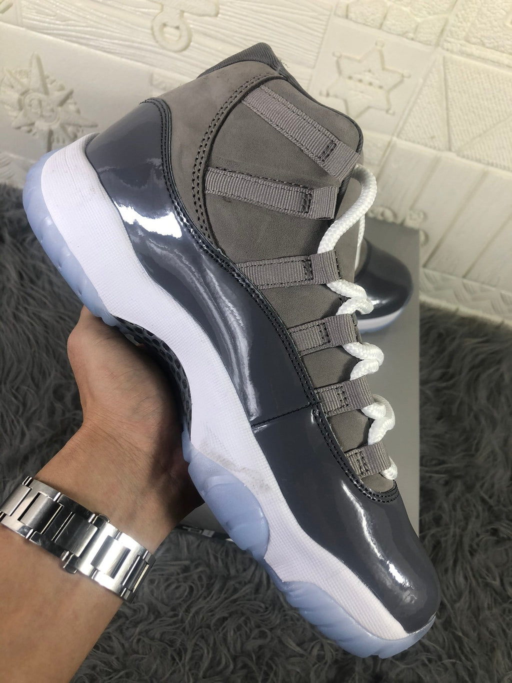 Air Jordan 11 High Cool Grey CT8012-005 Sneakers - product image from the listing.