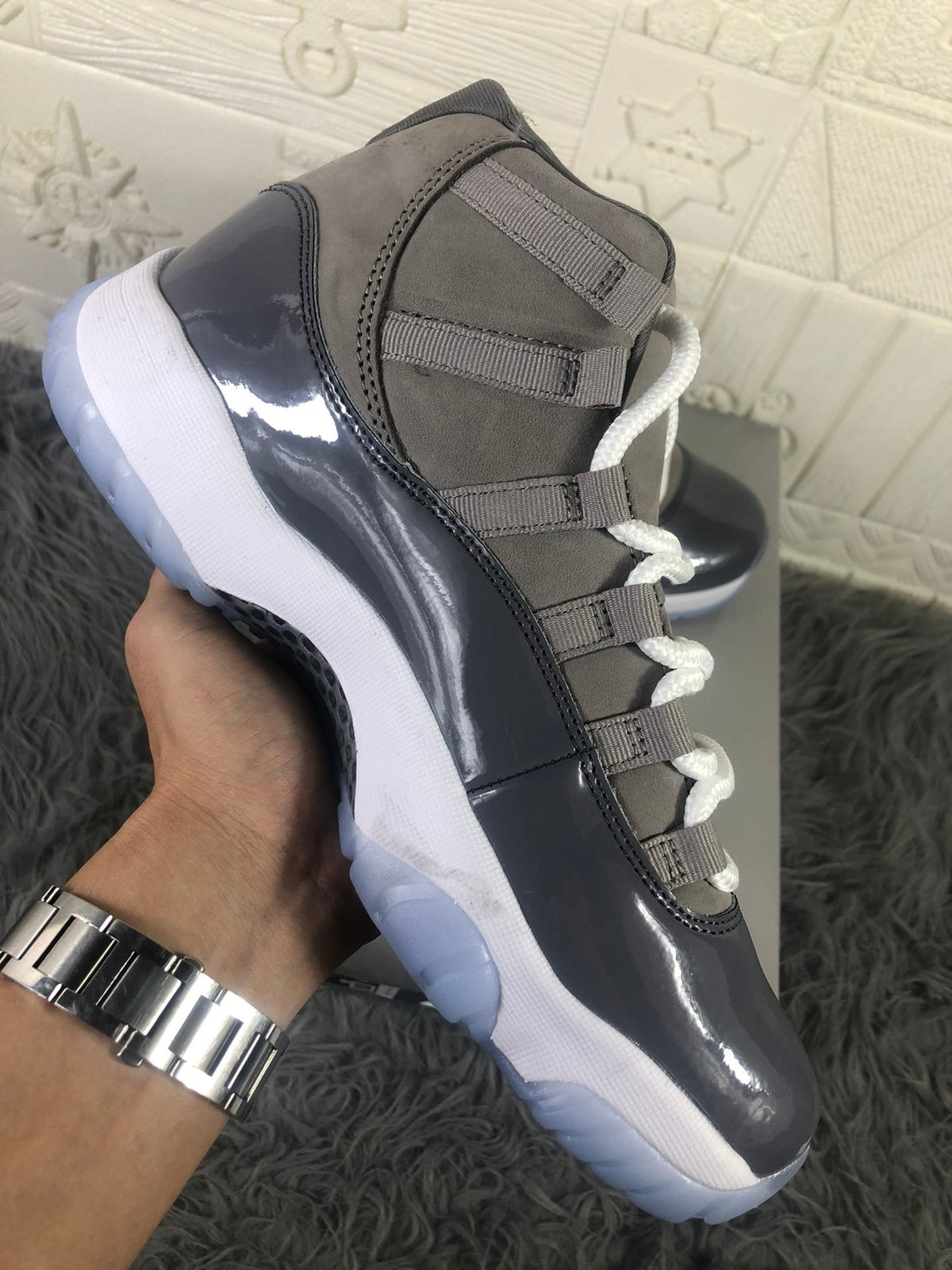Air Jordan 11 High Cool Grey CT8012-005 Sneakers - product image from the listing.