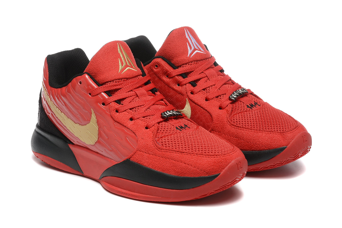 Nike Zoom Kobe 5 Basketball Shoes in Red Black Gold - product image from the listing.