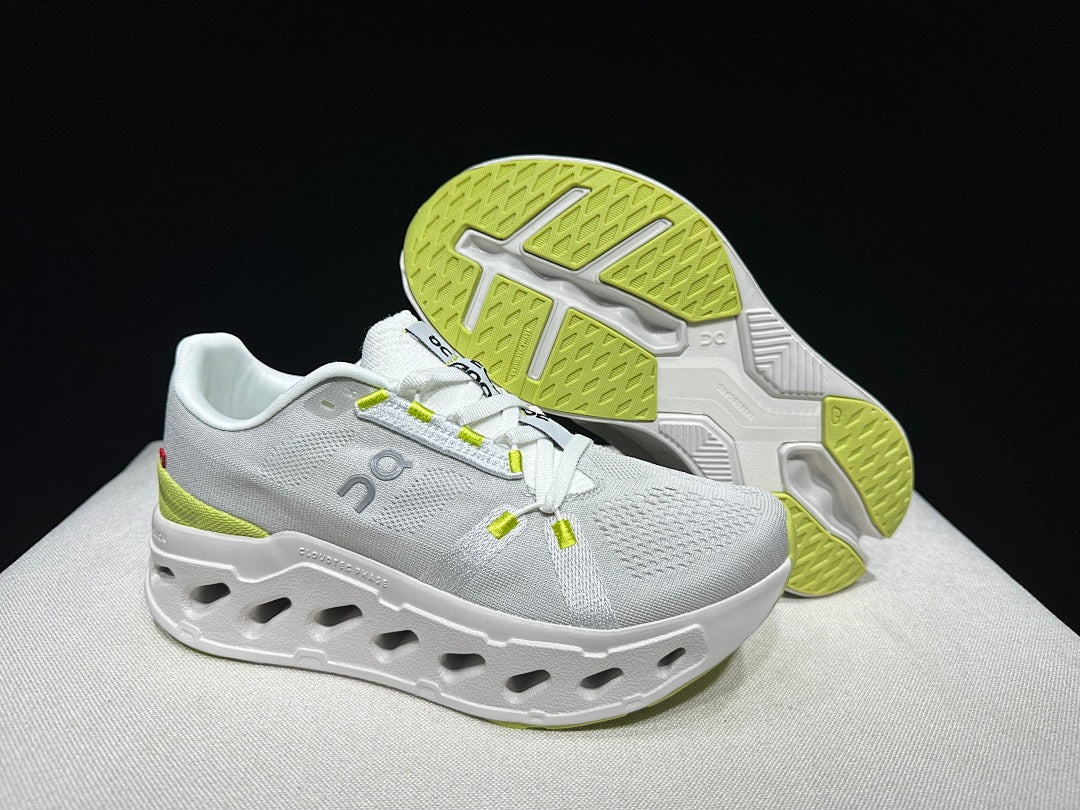 On Cloudeclipse Running Sneakers in White Green - product image from the listing.