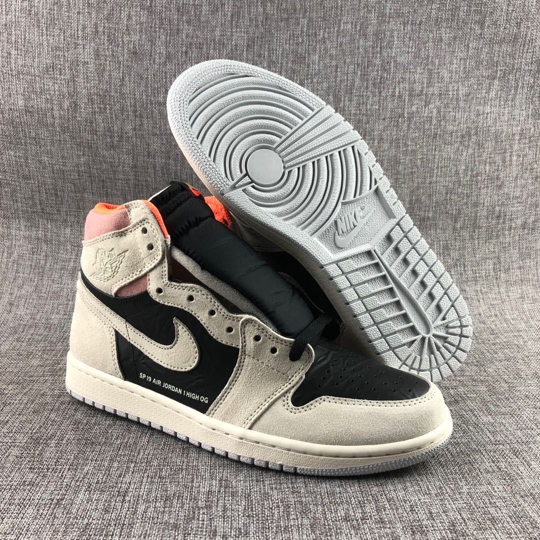 Air Jordan 1 High OG Grey Black Pink 555088-018 - product image from the listing.