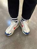 Nike Air Max Dawn DV1487-162 Sneakers, in Sail Red Blue - product image from the listing.