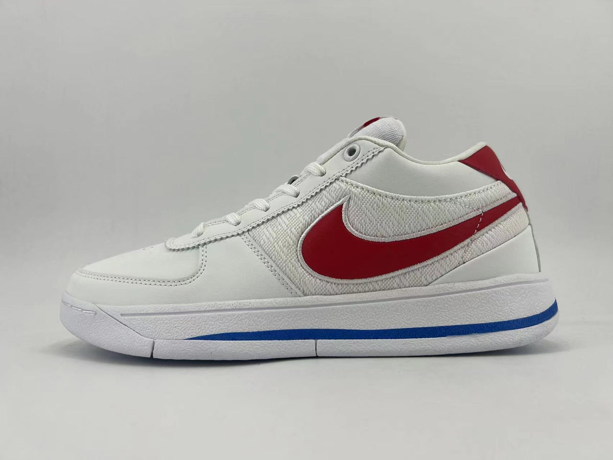 Nike White, Low-Top Sneakers in Blue and Red - product image from the listing.