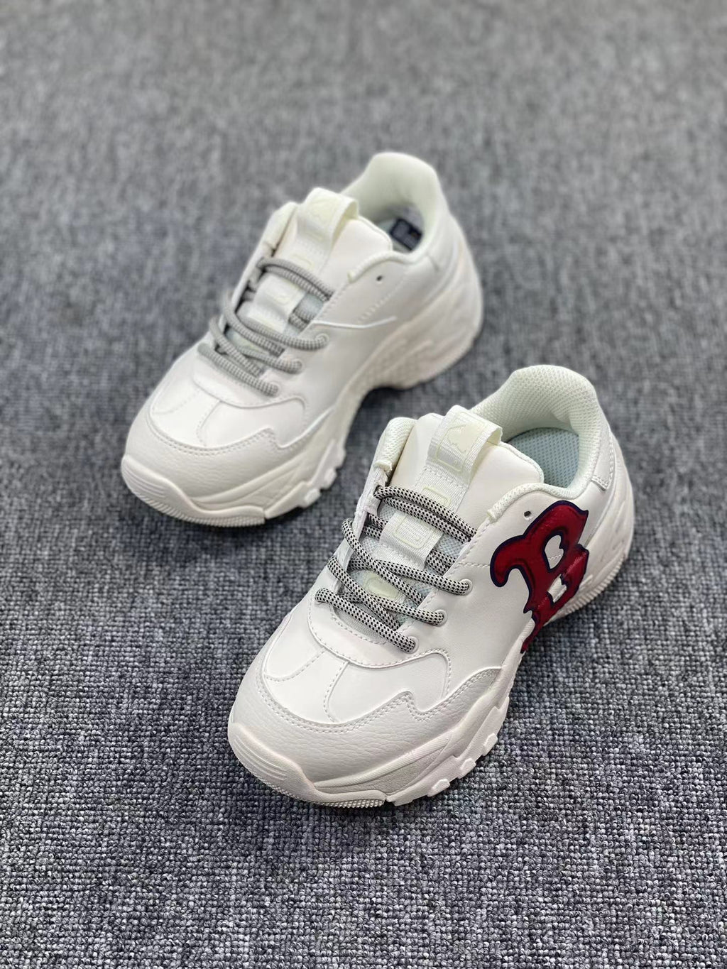 White MLB Chunky Low-Top Sneakers - product image from the listing.