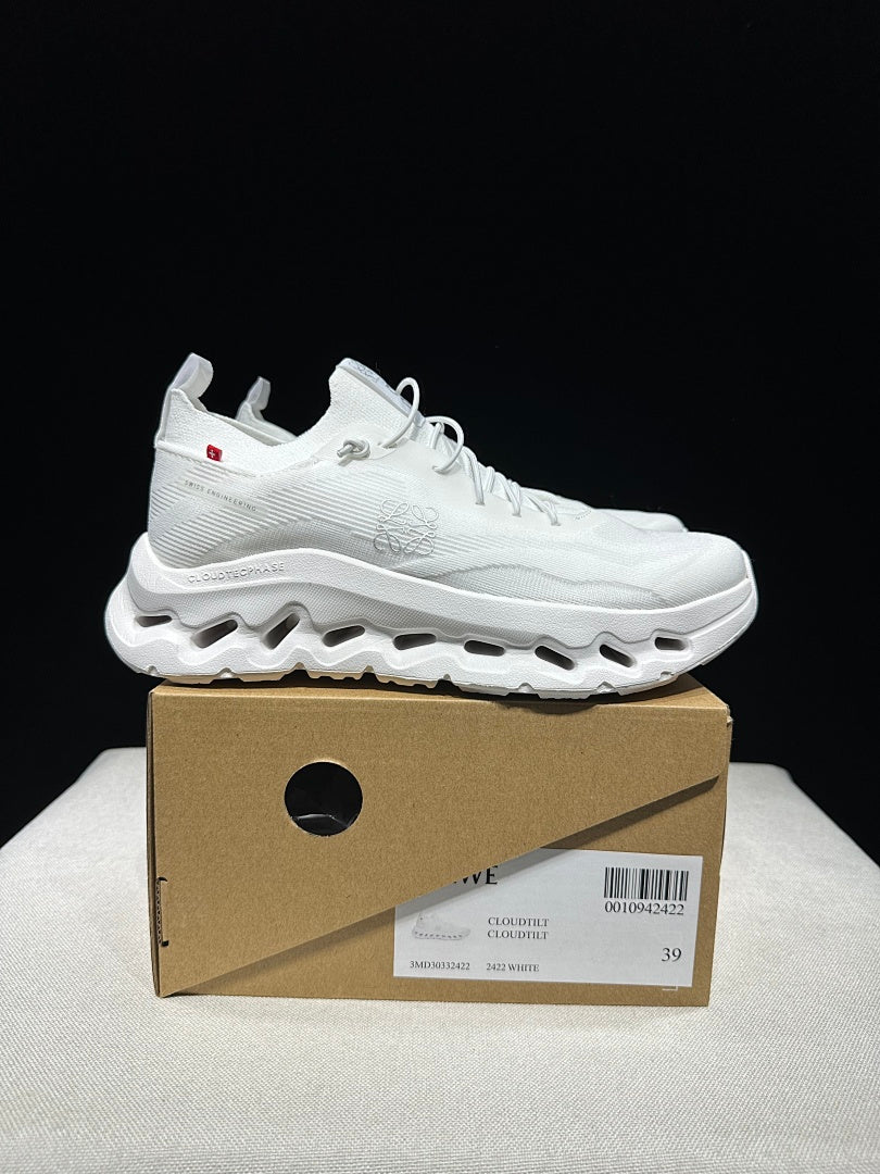 On x Loewe Cloudtilt Sneakers in White - product image from the listing.