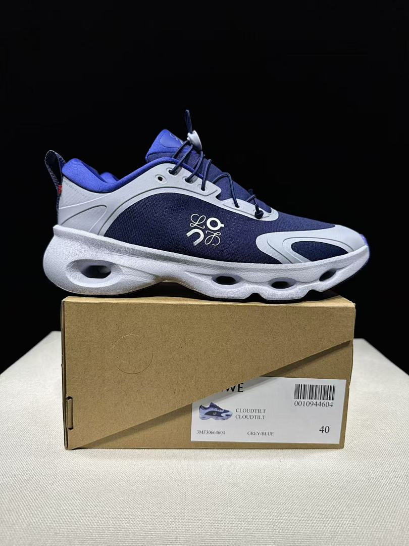 On x LOEWE Cloudventure 3.0 Sneakers, in Grey Blue - product image from the listing.